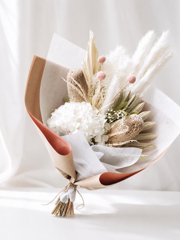 Clear Quartz Dried Bouquet