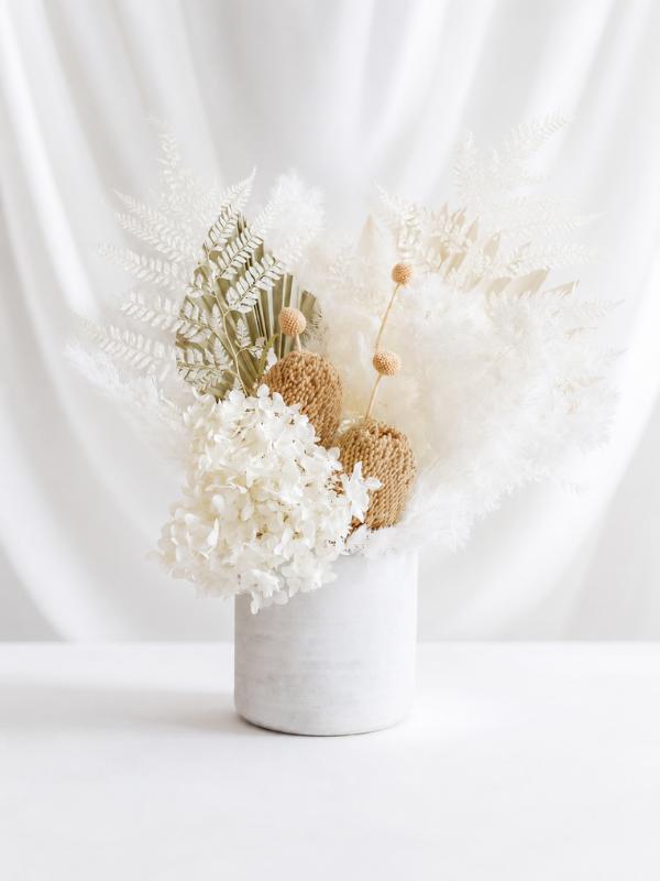 Clear Quartz Dried Arrangement